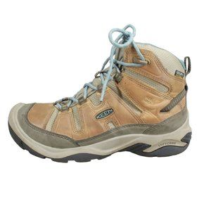 Keen Circadia Brown Leather Waterproof Breathable Hiking Boots Size 8